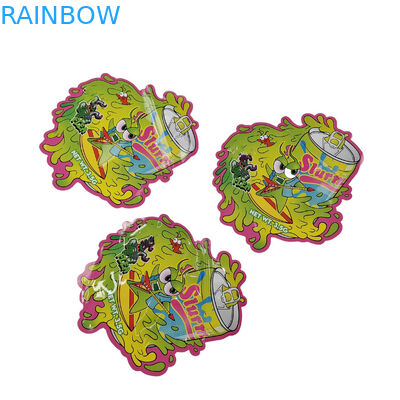 Custom Shape Zipper Digital Printing Bags 3.5g 7g 14g Cookie Aluminium Foil Mylar Bags