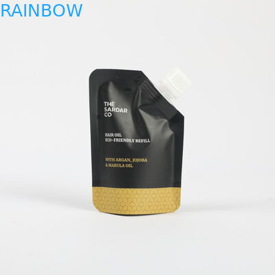 Tas Pengisian Plastik Custom Kosmetik Stand Up Spout Pouch Kemasan Krim Wajah