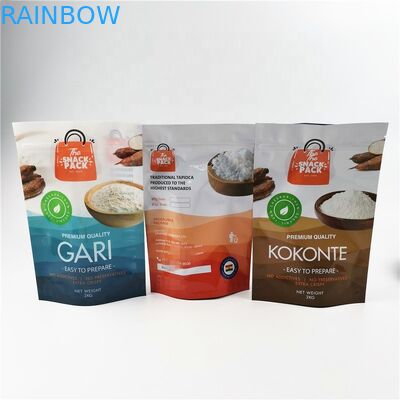Kantong Plastik Disesuaikan dengan Goresan Cetak Kantong Kemasan Makanan Dengan Ritsleting