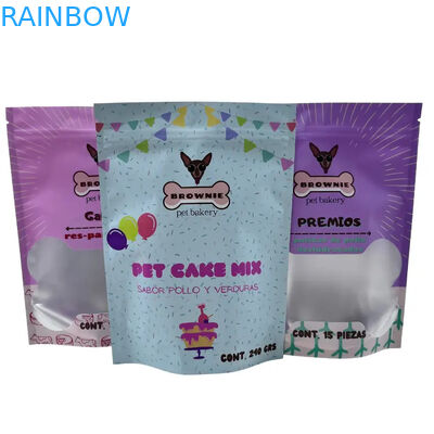 Kantong Makanan untuk Makanan Hewan dengan Zipper Stand Up Zipper Food Packing Bags