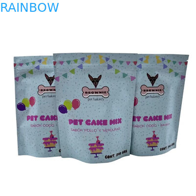 Kantong Makanan Hewan Peliharaan yang Dapat Digunakan Lagi untuk Kemasan Berdiri dengan Kunci Zipper