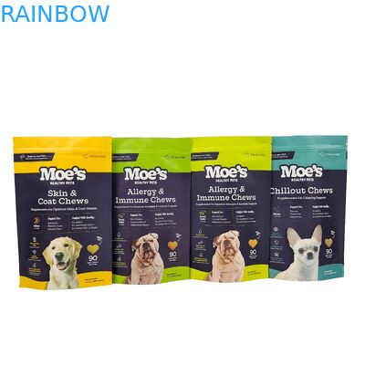 Custom Logo Printed Biodegradable 100% Paket Sachet Digunakan Lagi Kantong Plastik Berdiri Doypack Dengan Ziplock