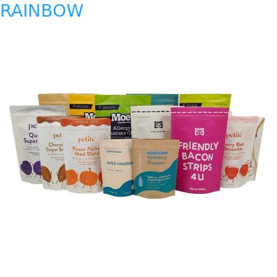 Kemasan Plastik yang Bisa Dimakan Tas Biodegradable Aluminium Foil Zip Lock Doypack Untuk Teh Kopi Snack