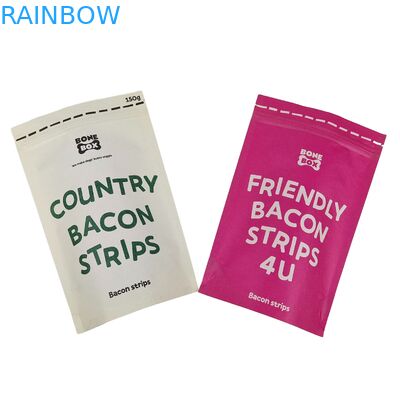 Grosir Biodegradable kualitas tinggi kertas kraft dicetak Custom Daur Ulang Doypack makanan kelas Ziplock kantong plastik