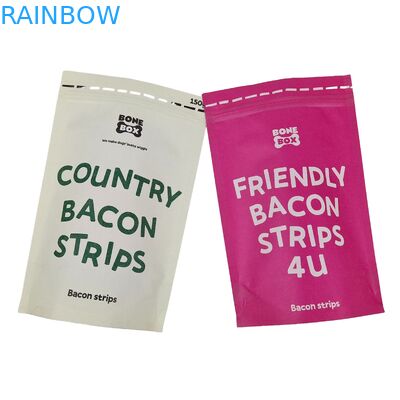 Biodegradable Doypack Recyclable Custom Stand Up Bag With Zip Lock Kantong Kertas Kraft Kantong Kemasan Makanan