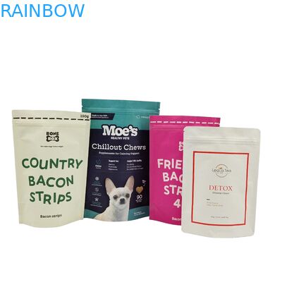 Grosir Kantong Kertas Kraft yang Bisa Ditutup Kembali Desain Custom 100% Biodegradable Stand Up Bags Doypack Dengan Zip Lock Bags