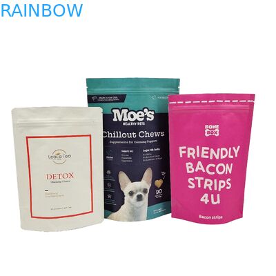 Custom Printed Eco-Friendly High Quality Bags 100% Biodegradable Kraft Paper Stand Up Bags Doypack dengan Ziplock