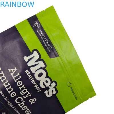 Custom Ziplock Matte Biodegradable Bags Aluminium Foil Resalable Food Grade Coffee Bean Tea Nut Snack Doypack