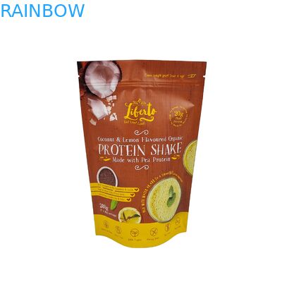 Custom Printed Aluminium Foil Ziplock Plastic Bags Untuk Powder Packaging Ziplock Stand Up Bag