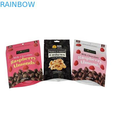 Kualitas tinggi Heat Seal Snack Bag Custom Aluminium Foil Zipper Stand Up Plastik Packaging Ziplock Bag