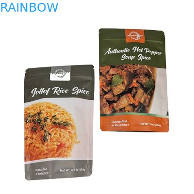 Heal Disegel Kualitas Baik Kantong Cokelat Plastik Disegel Kembali Kemasan Makanan Kantong Zipper Stand Up