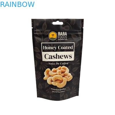 Tas Cokelat Berdiri Kantong Custom Aluminium Foil Zipper Kantong Aluminium Foil Frosted Zipper Bag