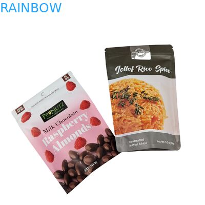 Kacang Kacang Makanan Kelas Zipper Kantong Berdiri Aluminium Foil Plastik Kantong Zipper Mylar Bag