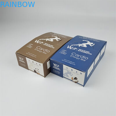 Custom Cardboard Display Paper Box Pengemasan dengan Logo Retail Energy Bar Display Box