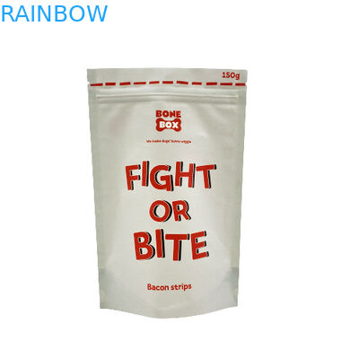 Kantong Kertas Kraft Berkualitas Makanan Kemasan Stand Up Ziplock Biodegradable
