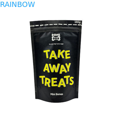 Kantong Kertas Kraft Berkualitas Makanan Kemasan Stand Up Ziplock Biodegradable