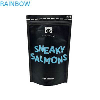 Kantong Kertas Kraft Berkualitas Makanan Kemasan Stand Up Ziplock Biodegradable