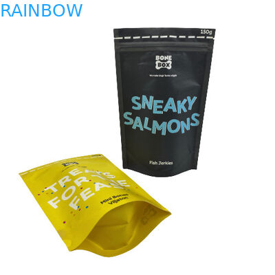 Biodegradable Coffee Bean Packaging Bag Kraft Paper Daur Ulang Stand Up Bag Coffee Bag