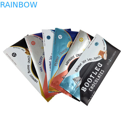 Tas Foil Segel Sisi Belakang Penyegelan Panas Cetak Kustom Tas Bantal Holografik Mudah Robek Segel Lap Tengah Belakang