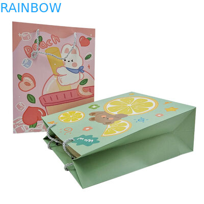 Grosir Custom Printed Logo Luxury Gift Paper Bag Retail Boutique Shopping Kantong kertas