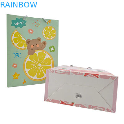 Grosir Custom Printed Logo Luxury Gift Paper Bag Retail Boutique Shopping Kantong kertas