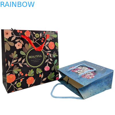 Percetakan logo khusus Kemasan kertas kraft yang dapat digunakan kembali dengan pegangan Kemasan kertas kraft kantong hadiah