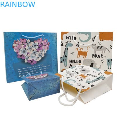 Perbaikan Kemasan Kantong Kertas Kraft Berkualitas Tinggi Kantong Belanja Biodegradable Kantong Kain