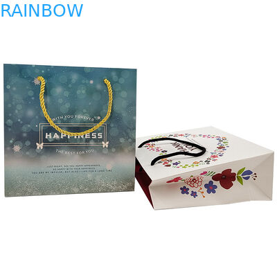 Tas Kertas Belanjaan Disesuaikan Logo Cetak Daur Ulang Biodegradable Brown Plain Packing Kantong Kertas Kraft Dengan Twisted Ha