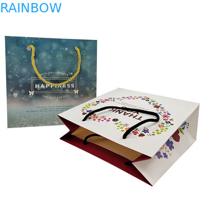 Tas Kertas Belanjaan Disesuaikan Logo Cetak Daur Ulang Biodegradable Brown Plain Packing Kantong Kertas Kraft Dengan Twisted Ha