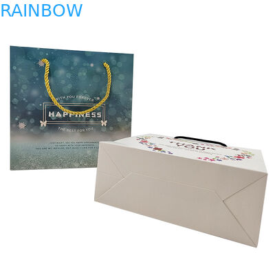 Tas Kertas Belanjaan Disesuaikan Logo Cetak Daur Ulang Biodegradable Brown Plain Packing Kantong Kertas Kraft Dengan Twisted Ha