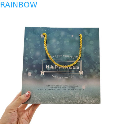 Tas Kertas Belanjaan Disesuaikan Logo Cetak Daur Ulang Biodegradable Brown Plain Packing Kantong Kertas Kraft Dengan Twisted Ha