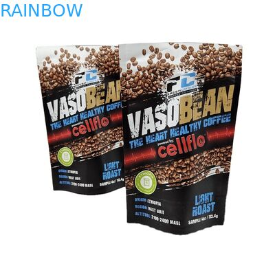 Percetakan khusus MOQ kecil Stand Up Kopi Sampel Paket Paket Foil Proof Bau