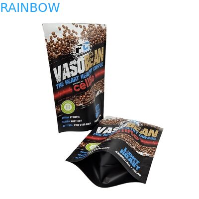 Percetakan khusus MOQ kecil Stand Up Kopi Sampel Paket Paket Foil Proof Bau