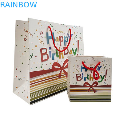 Merek Mewah Logo Custom Sepatu Boutique Kemasan Kado Kertas Tas Belanja Untuk Pakaian