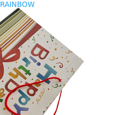 Merek Mewah Logo Custom Sepatu Boutique Kemasan Kado Kertas Tas Belanja Untuk Pakaian