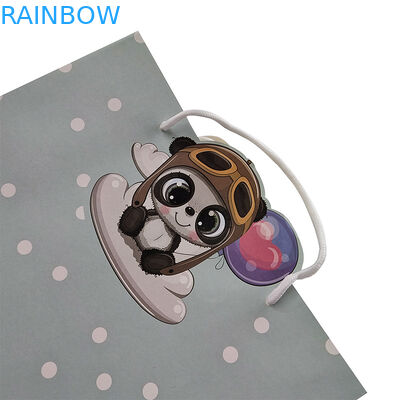 Tulang kertas tali String Kraft Kantong kertas Handle tali tas Terima kustomisasi Warna kertas diputar kemasan