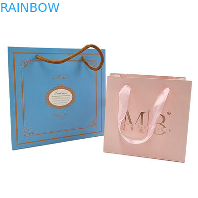 White Kraft Paper Shopping Clothing Cosmetic Perfume Gift Bag Luxury Handle Custom Logo Printed Paper Bag untuk Pakaian