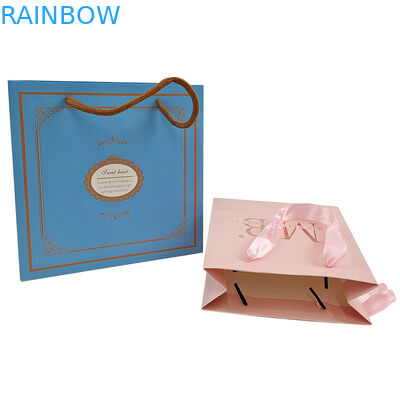 White Kraft Paper Shopping Clothing Cosmetic Perfume Gift Bag Luxury Handle Custom Logo Printed Paper Bag untuk Pakaian
