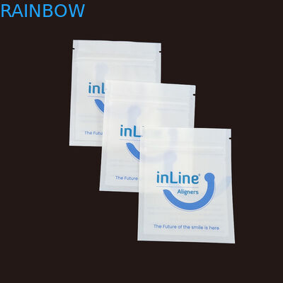 Matte Black Small Reusable Ziplock Packaging Bags For Clear Invisible Aligners Bag Orthodontic Remover Packing Bags (Tas kemasan kecil yang dapat digunakan kembali dengan ziplock)