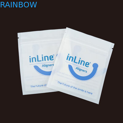 Matte Black Small Reusable Ziplock Packaging Bags For Clear Invisible Aligners Bag Orthodontic Remover Packing Bags (Tas kemasan kecil yang dapat digunakan kembali dengan ziplock)