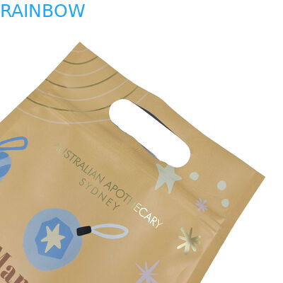 Desain Custom Printed Matte Square Flat Bottom Side Gusset Plastik Mylar Foil Logo Packaging Bag Easy Tear Zipper Bags