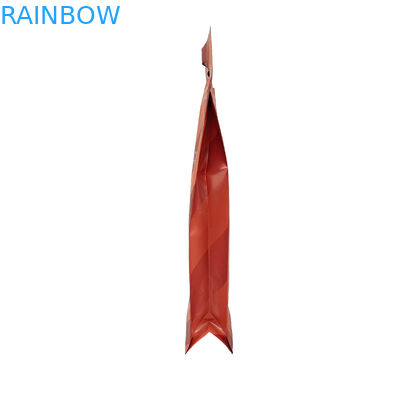 Bagian Bawah Gusset Plastik Zip Bag Plastik Square Datar Bagian Bawah Tas Makanan Kemasan Sisi Seal Pet Food Bag Dengan Handle