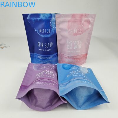 Disesuaikan 500pcs 1000pcs Low Moq Zipper Lock Makanan Candy Packaging Custom Digital Printing Reseal Stand Up Bag