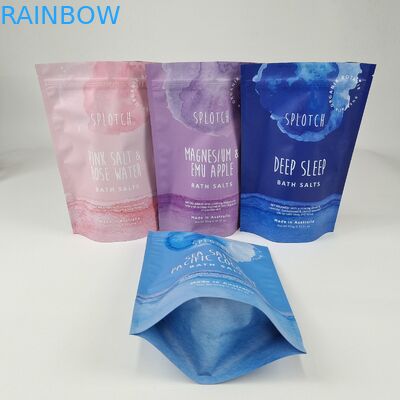 Low MOQ 200pcs Populer Disesuaikan Aluminium Foil Resalable Berdiri Zip Kantong Untuk Whey Protein Powder Packaging Bags