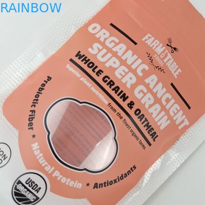 Custom Logo Food Packaging Bau Proof Zip Self Seal Stand Up Bags Matt Finish Efek Metallic Printed Stand Up Zip