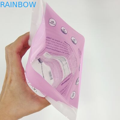 Custom Logo Food Packaging Bau Proof Zip Self Seal Stand Up Bags Matt Finish Efek Metallic Printed Stand Up Zip