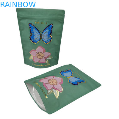 Kantong Mylar Soft Touch yang Disuplai Pabrik dengan Spot UV Kantong Mylar Custom yang Dapat Dibalikkan untuk Bubuk Bumbu