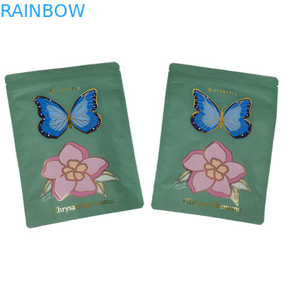 Kantong Mylar Soft Touch yang Disuplai Pabrik dengan Spot UV Kantong Mylar Custom yang Dapat Dibalikkan untuk Bubuk Bumbu