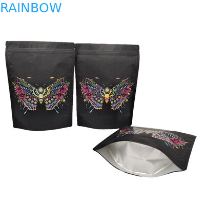 Grosir Custom Eco Friendly Kraft Paper Packaging Bag dengan Spot UV Reselable Mylar Bags untuk Spice Protein Powder