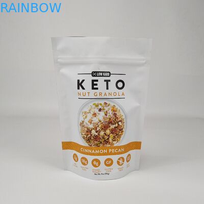 Custom Laminated Aluminium Foil Zip Lock Bag Stand Up Pouch Matt Red Packaging Pouch With Smell Proof Zipper Untuk Kopi